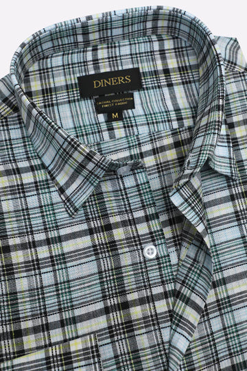 Multicolor Tartan Check Casual Shirt