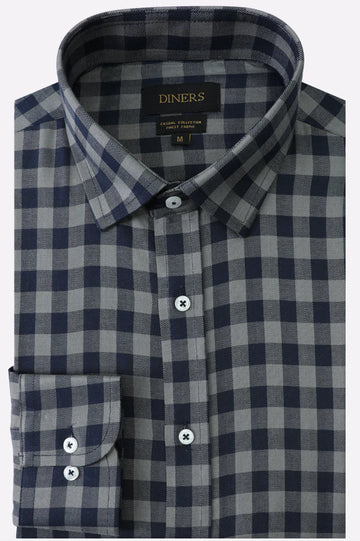 Multicolor Gingham Check Casual Shirt