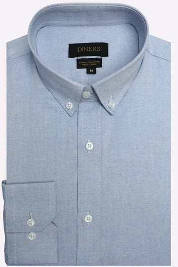 Sky Blue Plain Casual Shirt