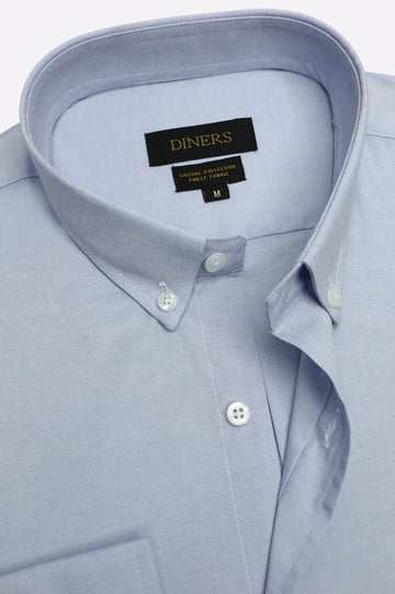 Sky Blue Plain Casual Shirt