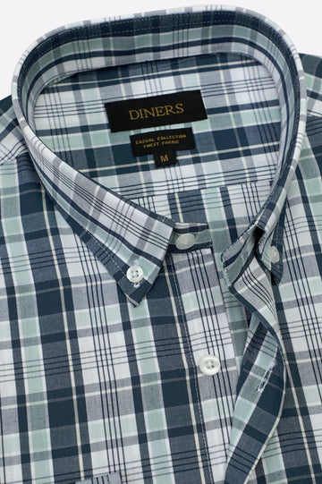 Glen Plaid Check Casual Shirt