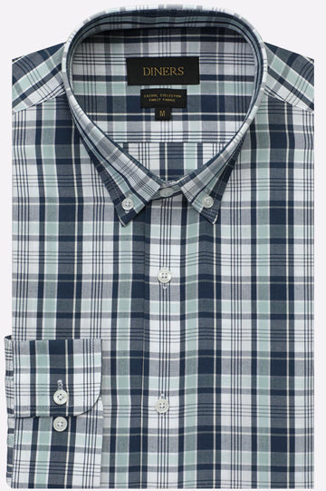 Glen Plaid Check Casual Shirt
