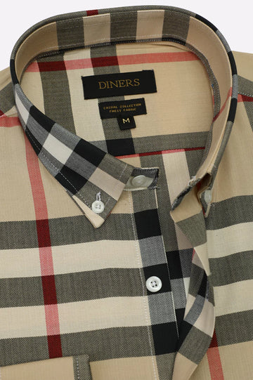 Multicolor Tattersall Check Casual Shirt