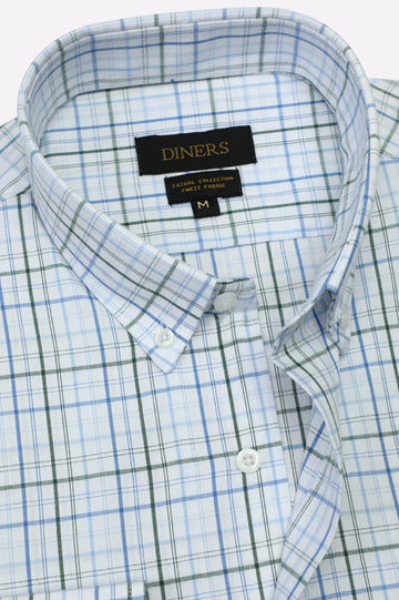 Multicolor Tattersall Check Casual Shirt