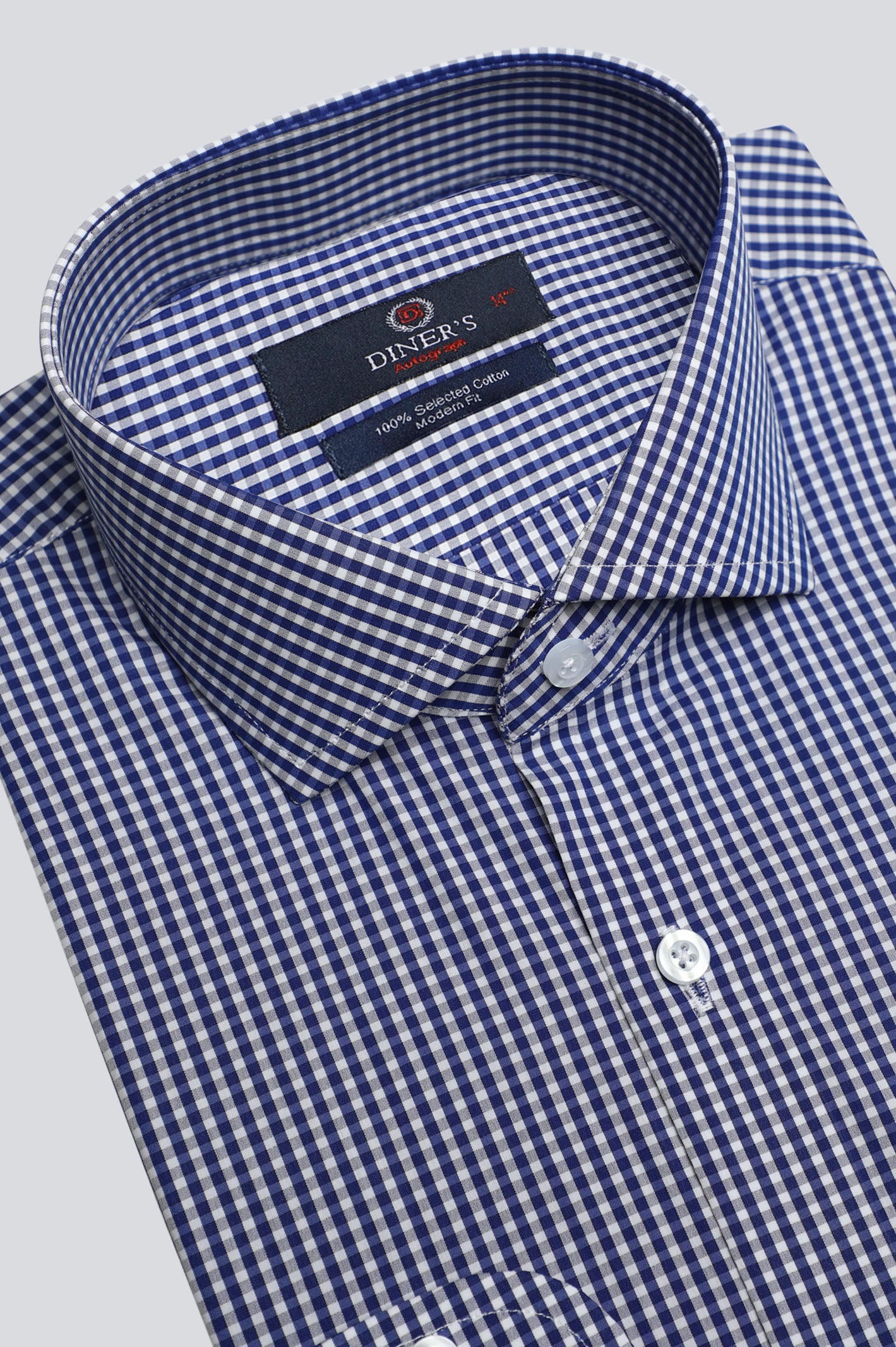 Multicolor Mini-Check Formal Autograph Shirt From Diners