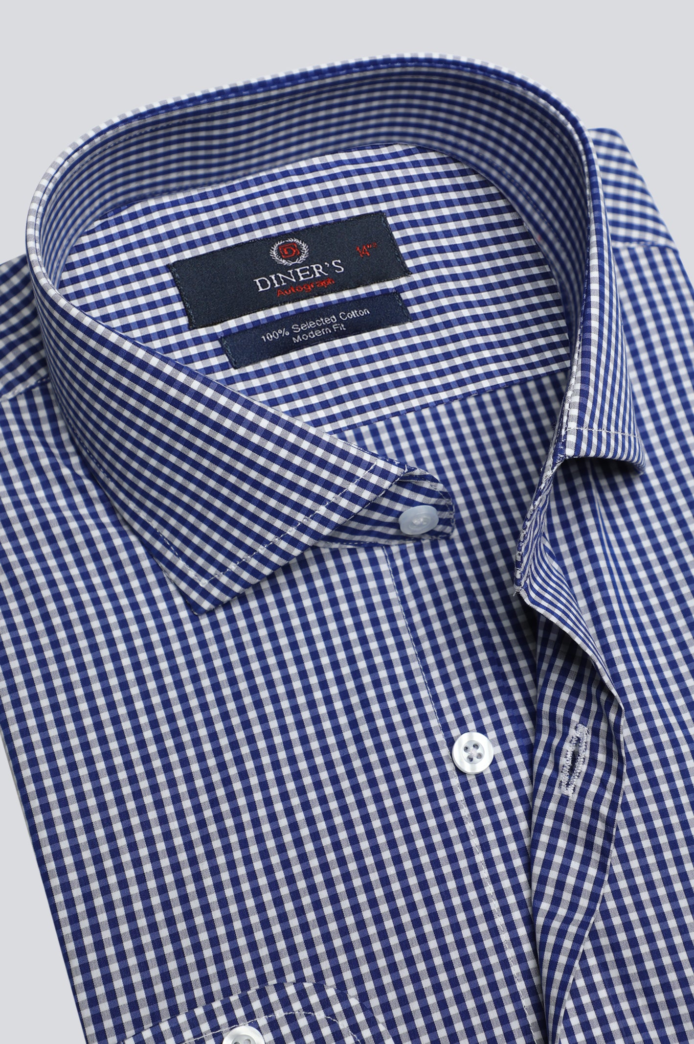 Multicolor Mini-Check Formal Autograph Shirt From Diners