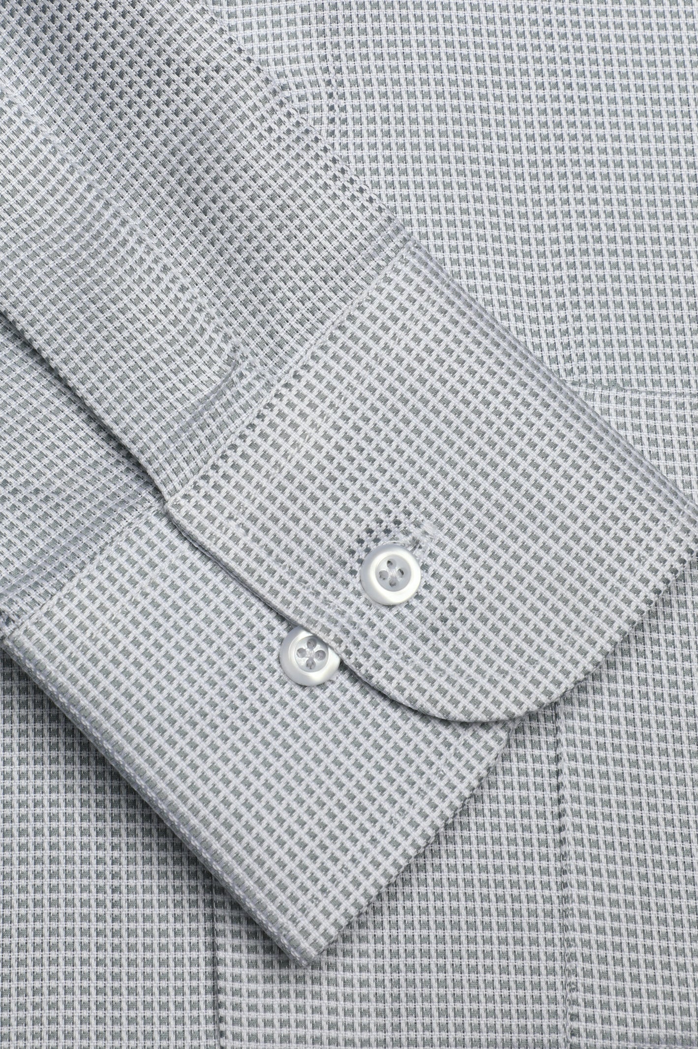 Light Grey Houndstooth Formal Autograph Shirt From Diners