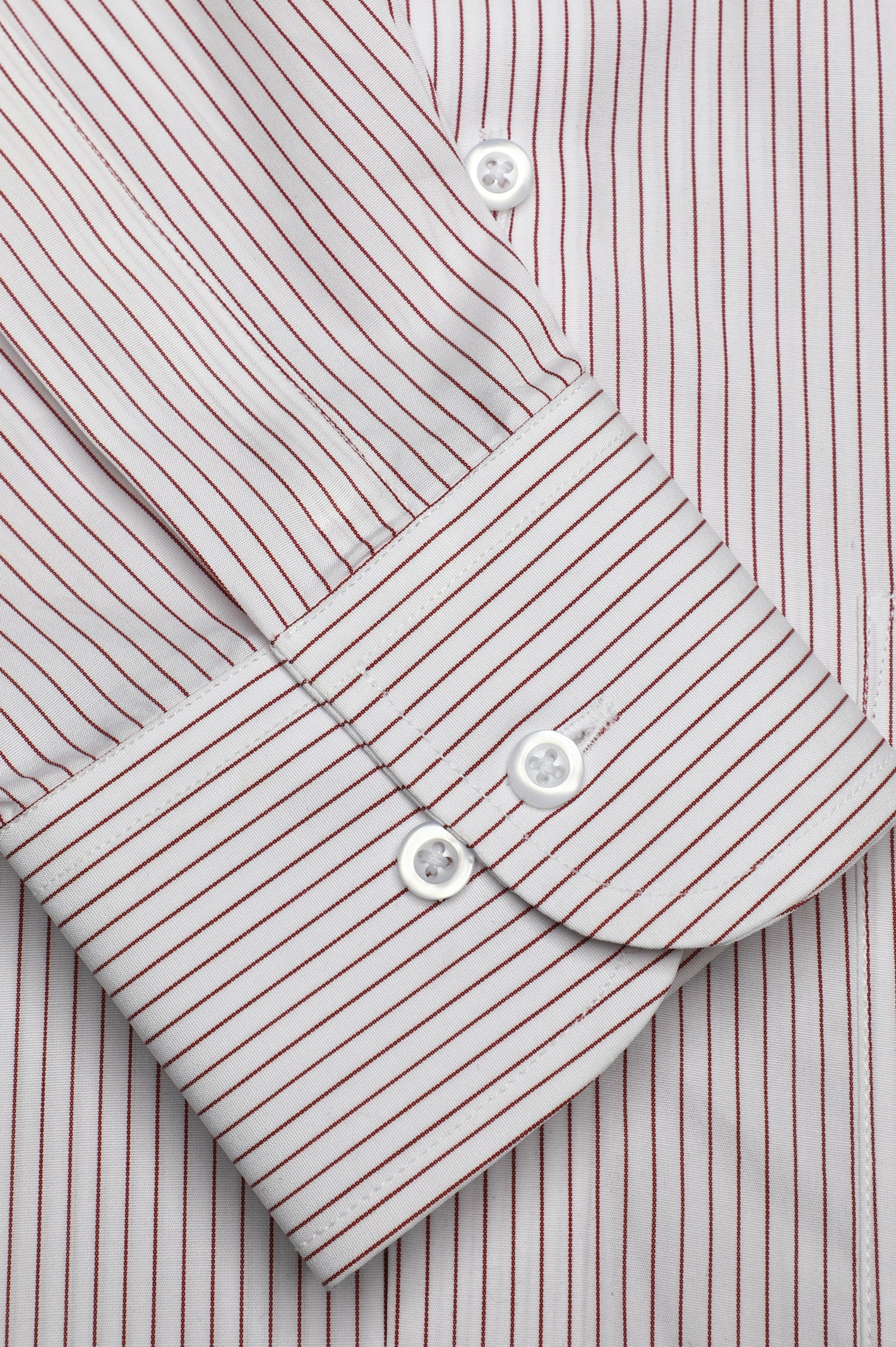 Red Hairline Stripes Formal Autograph Shirt From Diners