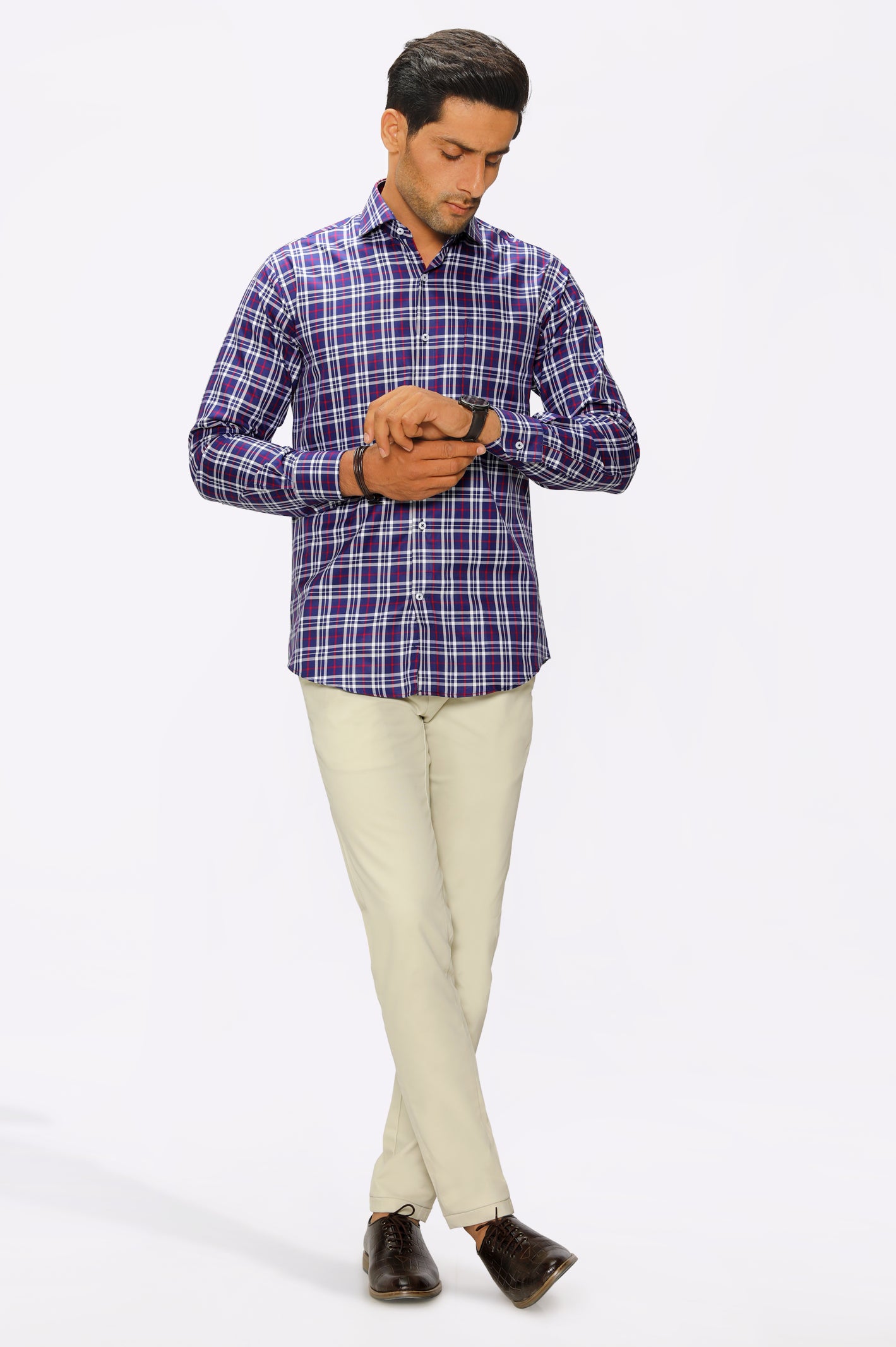 Multicolor Tattersall Check Formal Autograph Shirt From Diners