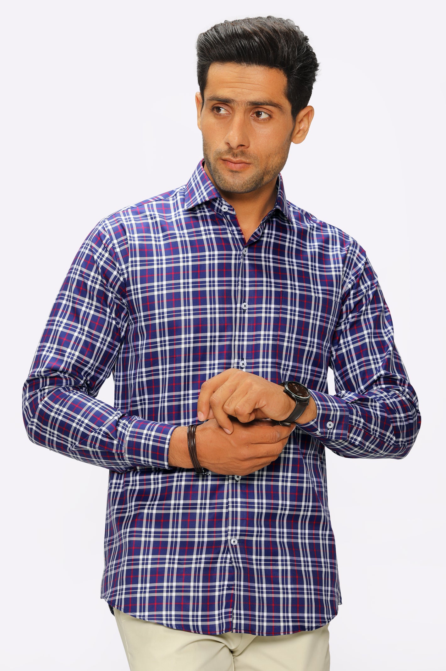 Multicolor Tattersall Check Formal Autograph Shirt From Diners