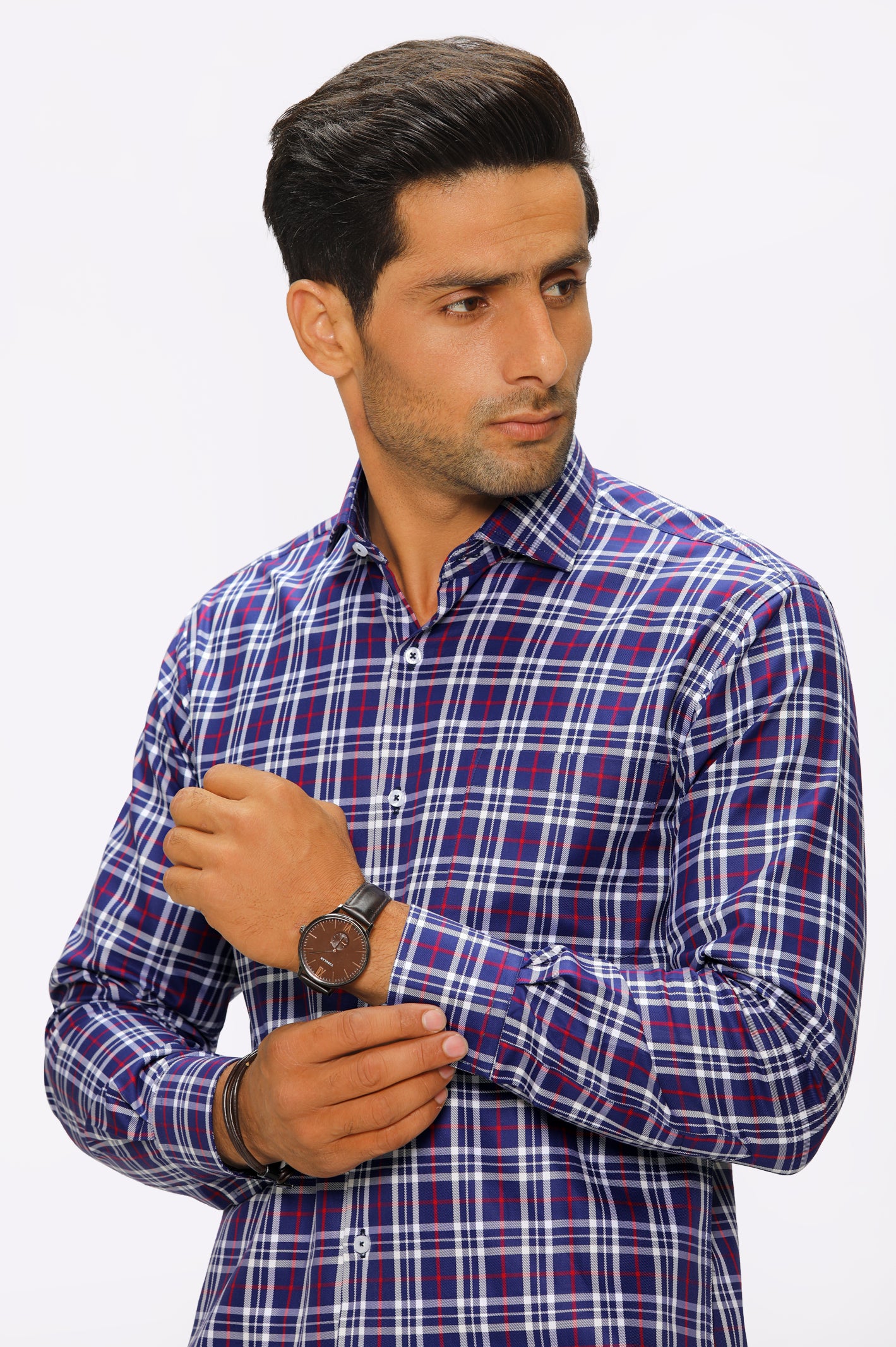 Multicolor Tattersall Check Formal Autograph Shirt From Diners