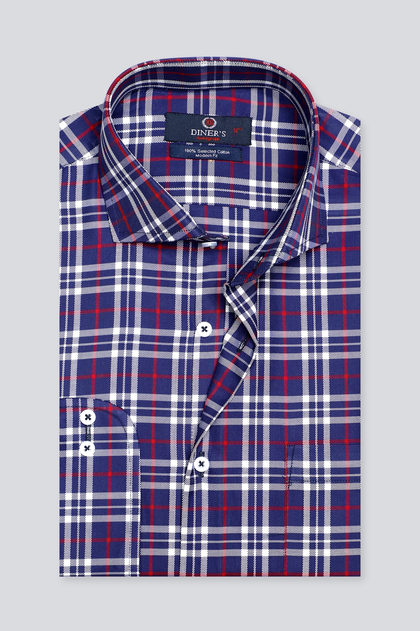 Multicolor Tattersall Check Formal Autograph Shirt From Diners