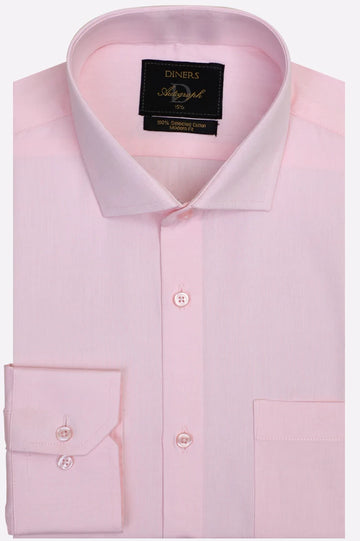 Pink Self Formal Autograph Shirt