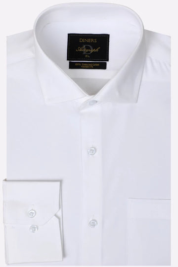 White Self Texture Formal Autograph Shirt