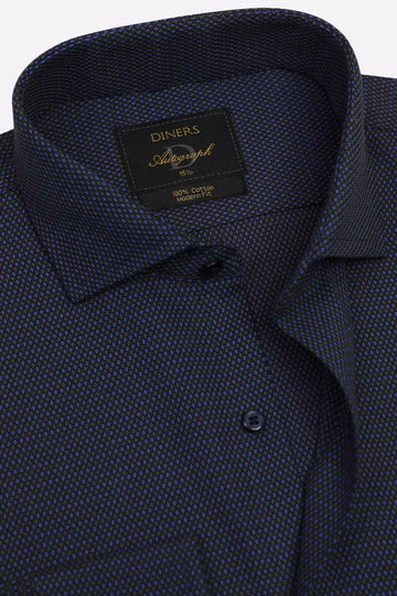Multicolor Dobby Formal Autograph Shirt