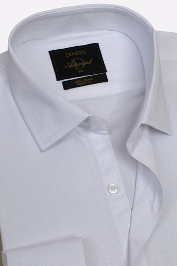 White Dobby Formal Autograph Shirt