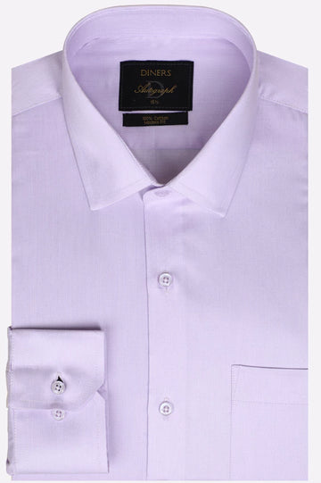 Purple Self Textured Formal Autograph Shirt