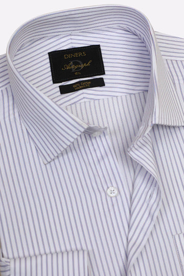 Multicolor Stripes Formal Autograph Shirt