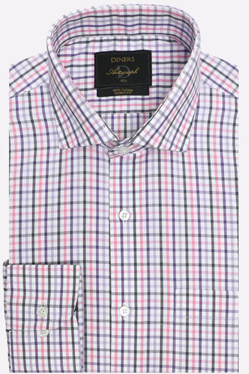 Multicolor Tattersall Check Formal Autograph Shirt