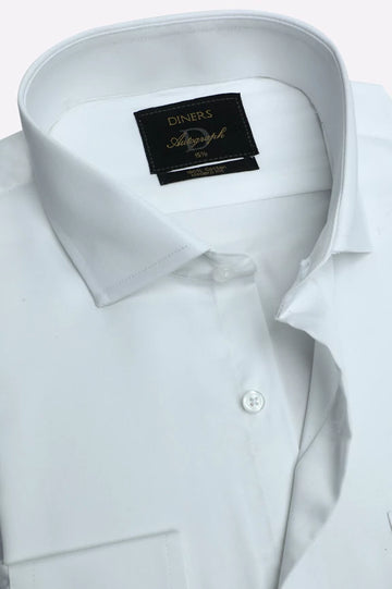 White Plain Formal Autograph Shirt