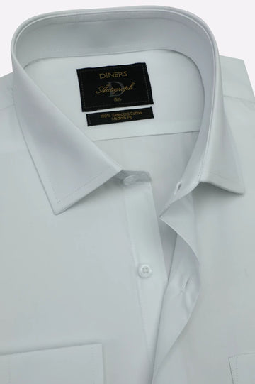 White Plain Formal Autograph Shirt