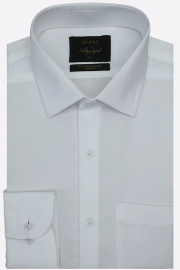 White Self Twill Formal Autograph Shirt