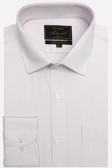 Hairline Stripes Formal Autograph Shirt