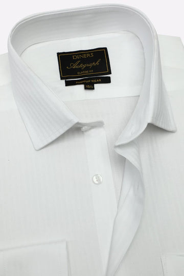 White Stripes Formal Autograph Shirt