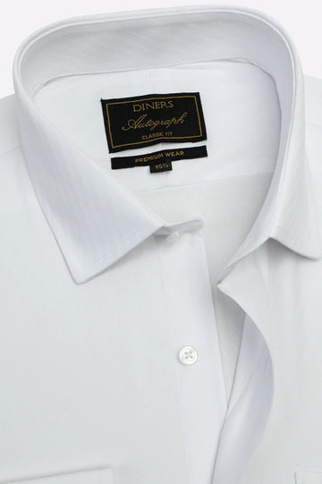 White Plain Formal Autograph Shirt