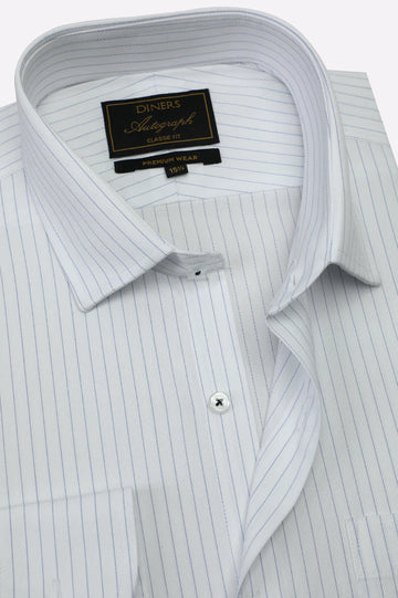 White Stripes Formal Autograph Shirt