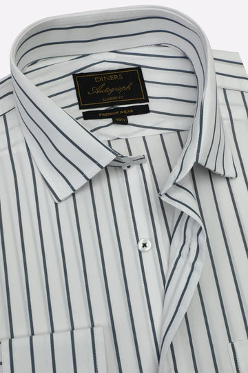 Pinstripes Formal Autograph Shirt