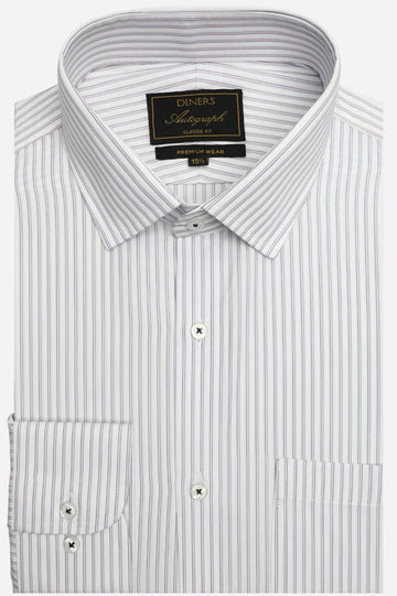 Multicolor Stripes Formal Autograph Shirt