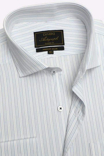 Multicolor Stripes Formal Autograph Shirt