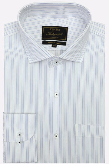 Multicolor Stripes Formal Autograph Shirt