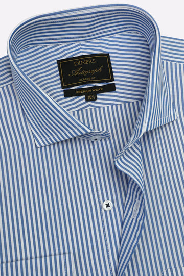 Blue Bengal Stripes Formal Autograph Shirt