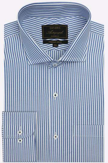 Blue Bengal Stripes Formal Autograph Shirt
