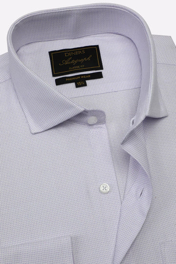 Self Textured Formal Autograph Shirt