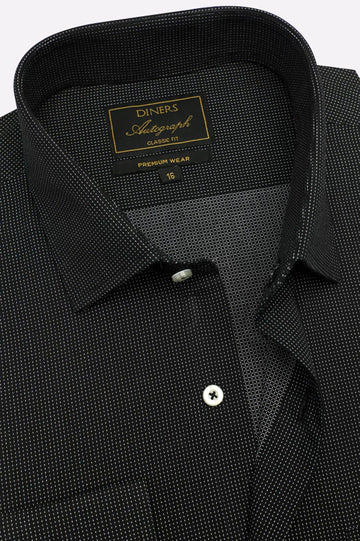 Black Self Formal Autograph Shirt