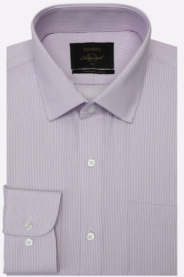 Purple Stripes Formal Autograph Shirt