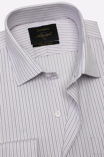 Multicolor Stripes Formal Autograph Shirt