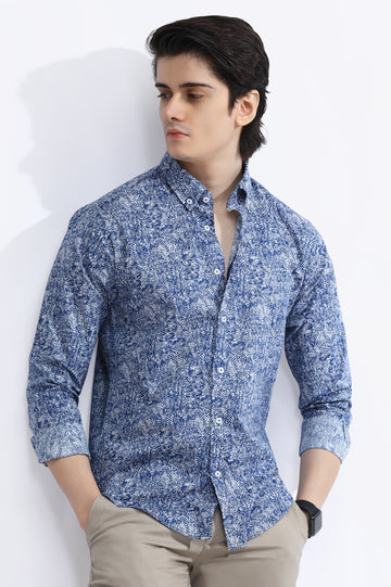 Blue Casual Milano Shirt