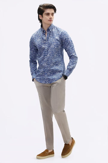 Blue Casual Milano Shirt