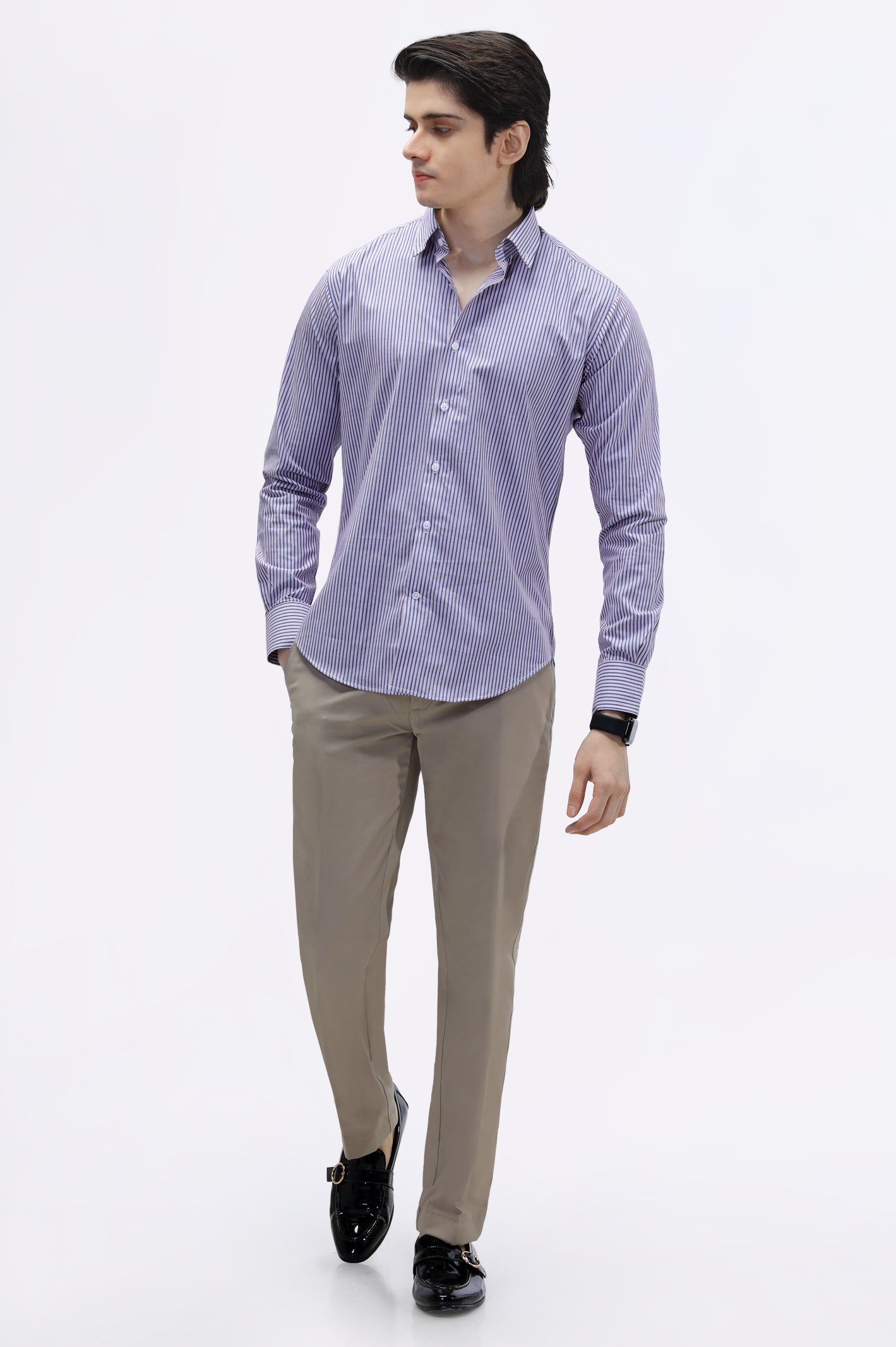 Multicolor Pencil Stripe Casual Milano Shirt From Diners