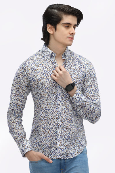 Multicolor Printed Casual Milano Shirt From Diners