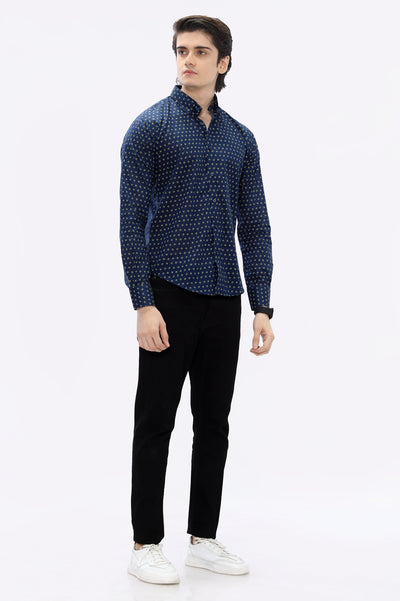 Multicolor Printed Casual Milano Shirt From Diners