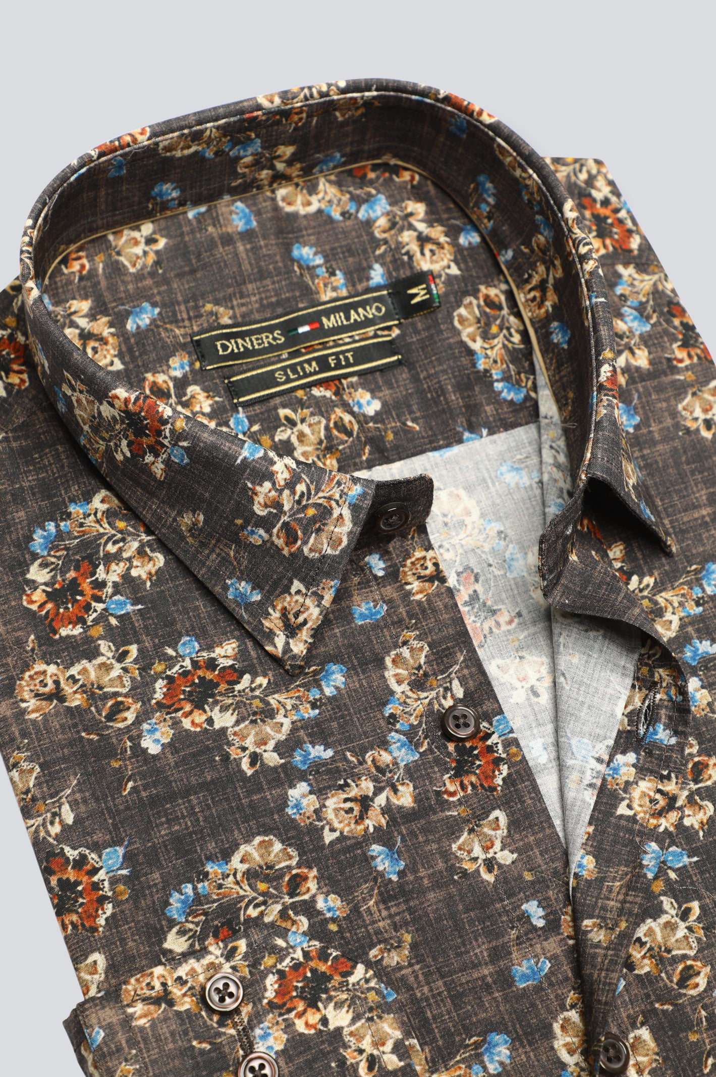 Multicolor Floral Printed Casual Milano Shirt From Diners