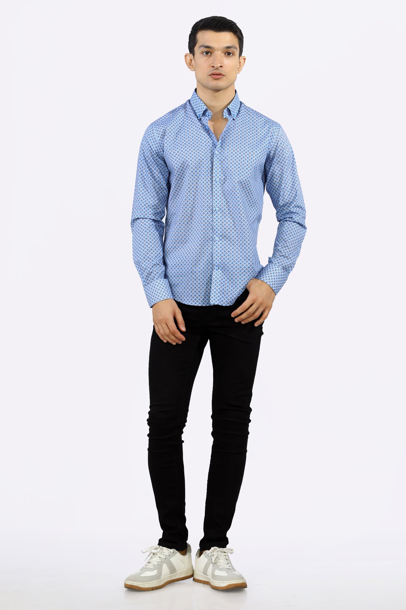 Multicolor Printed Casual Milano Shirt From Diners