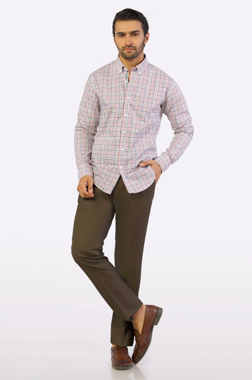 Multicolor Gingham Check Casual Shirt