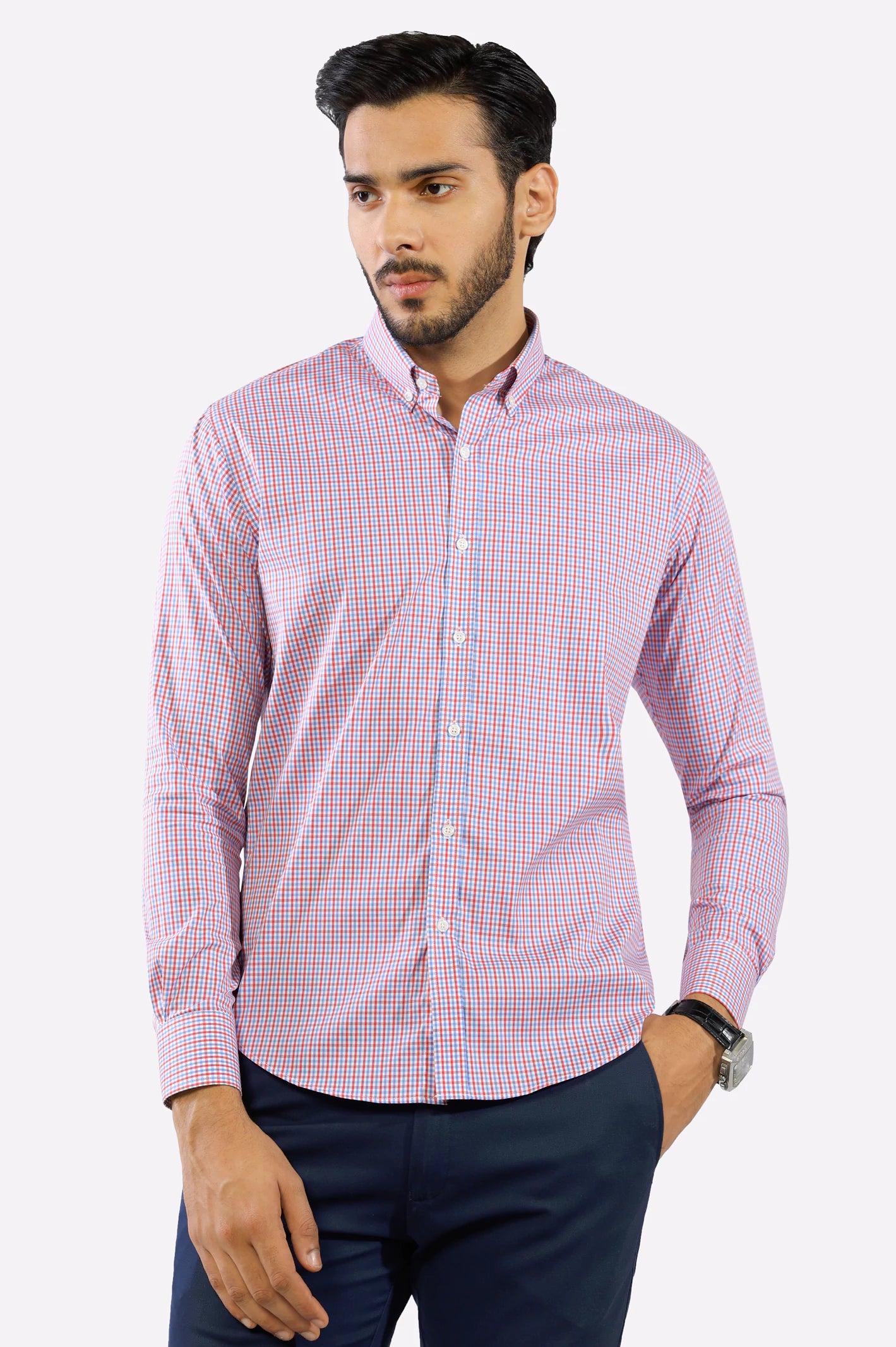 Casual Tattersall Check Multicolor Shirt