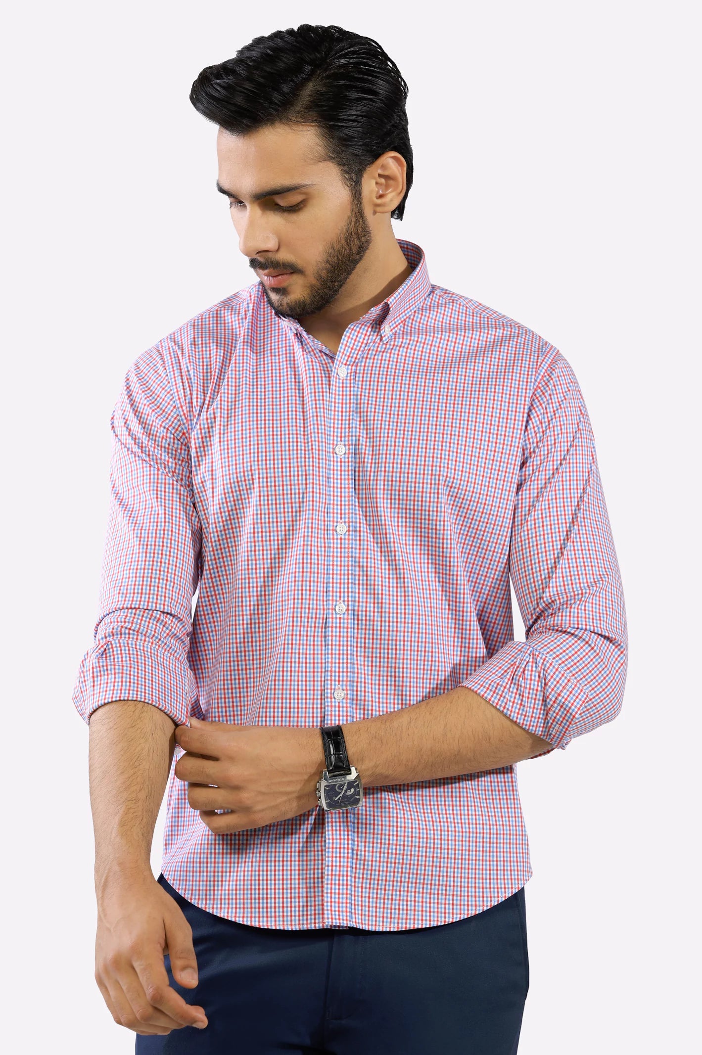 Multicolor Tattersall Check Casual Shirt